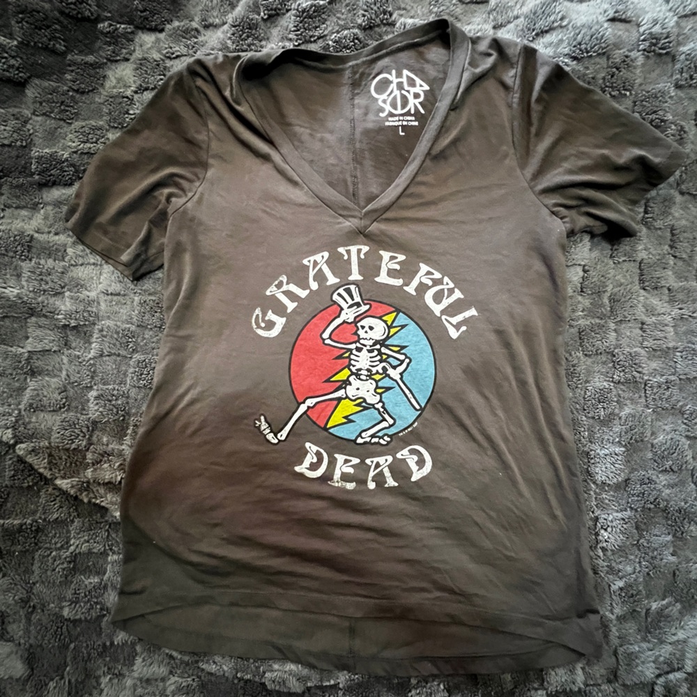 Chaser Dark Brown V-Neck Tee